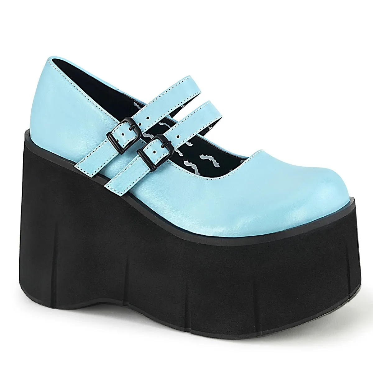 Demonia KERA-08 | Baby Blue  Vegan Leather Mary Janes