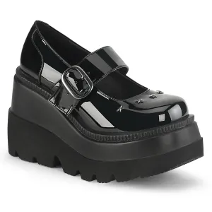 Demonia SHAKER-23 | Black Patent Leather Mary Janes