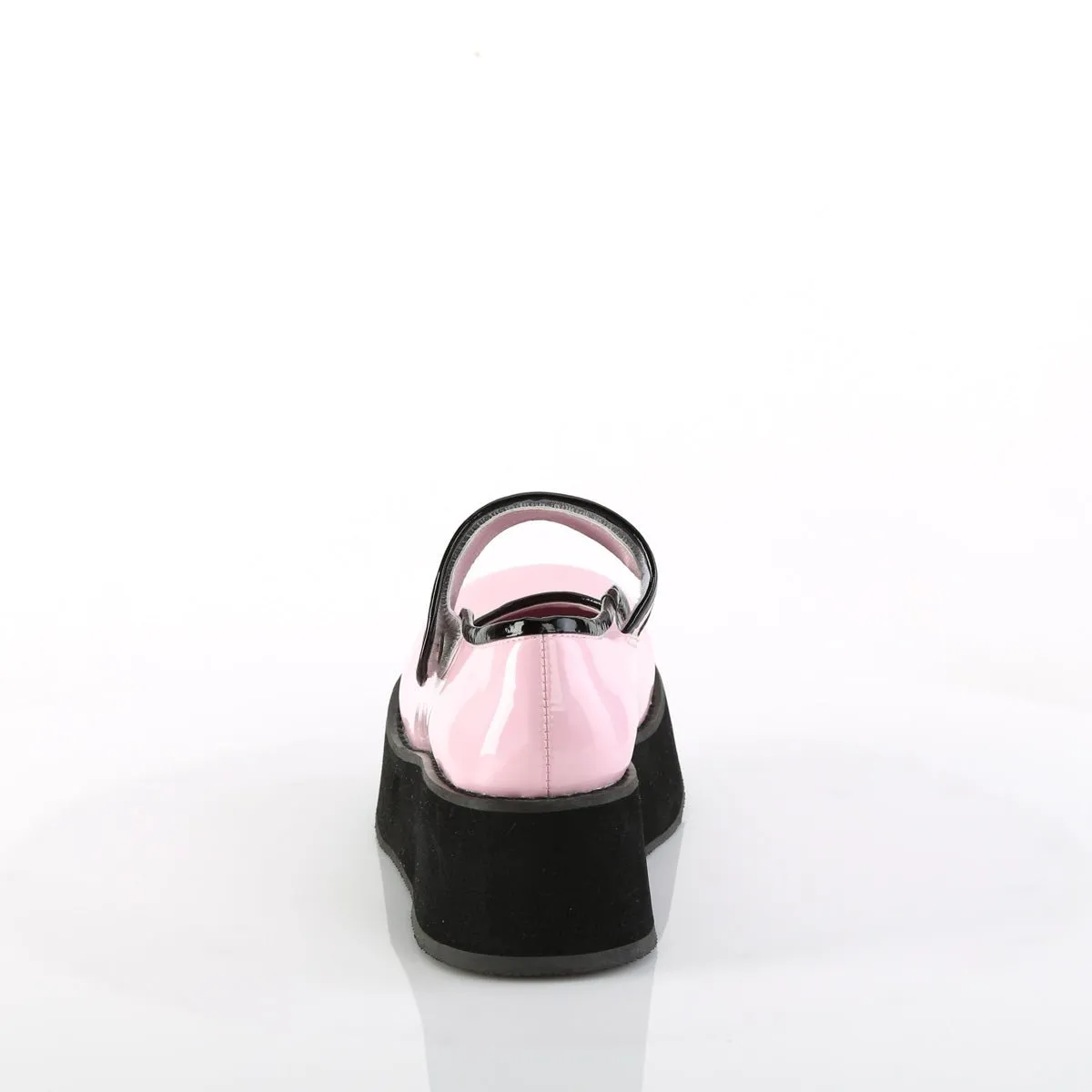 Demonia SPRITE-01 | Baby Pink Hologram Patent Mary Janes