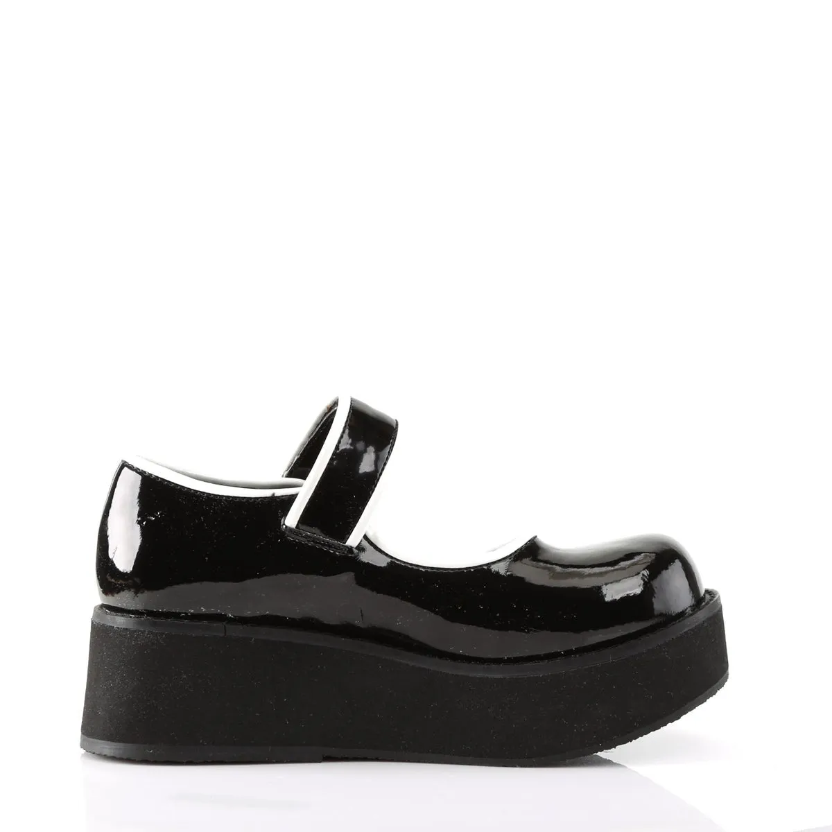 Demonia SPRITE-01 | Black Patent Leather Mary Janes