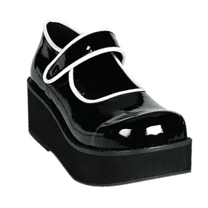 Demonia SPRITE-01 | Black Patent Leather Mary Janes