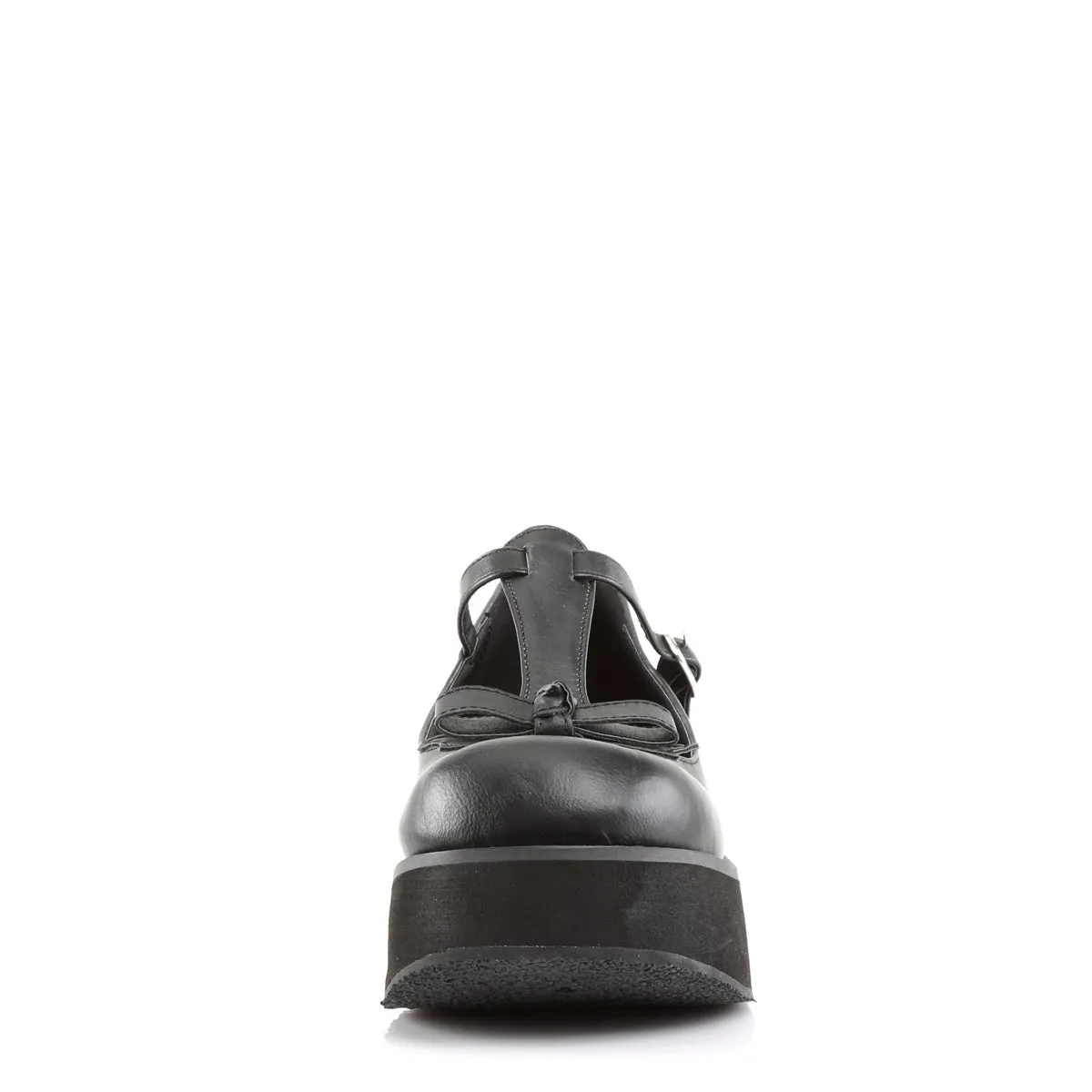 Demonia SPRITE-03 | Black Vegan Leather Platform Shoes