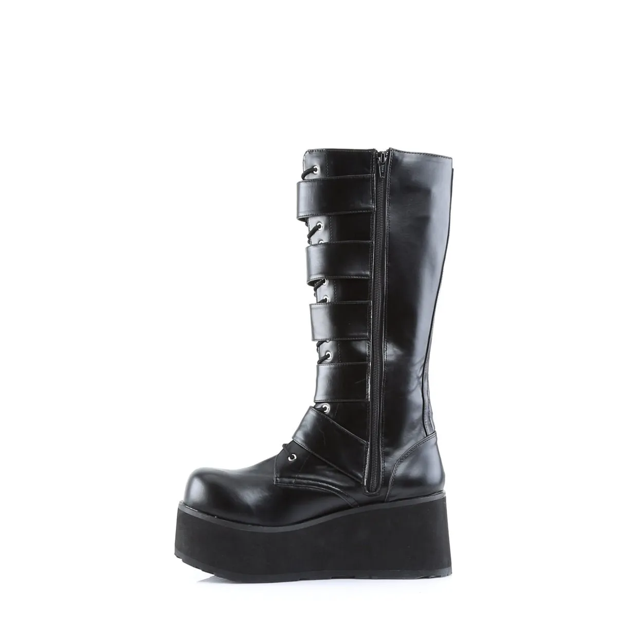 Demonia TRASHVILLE-518 | Black Vegan Leather Unisex Boots