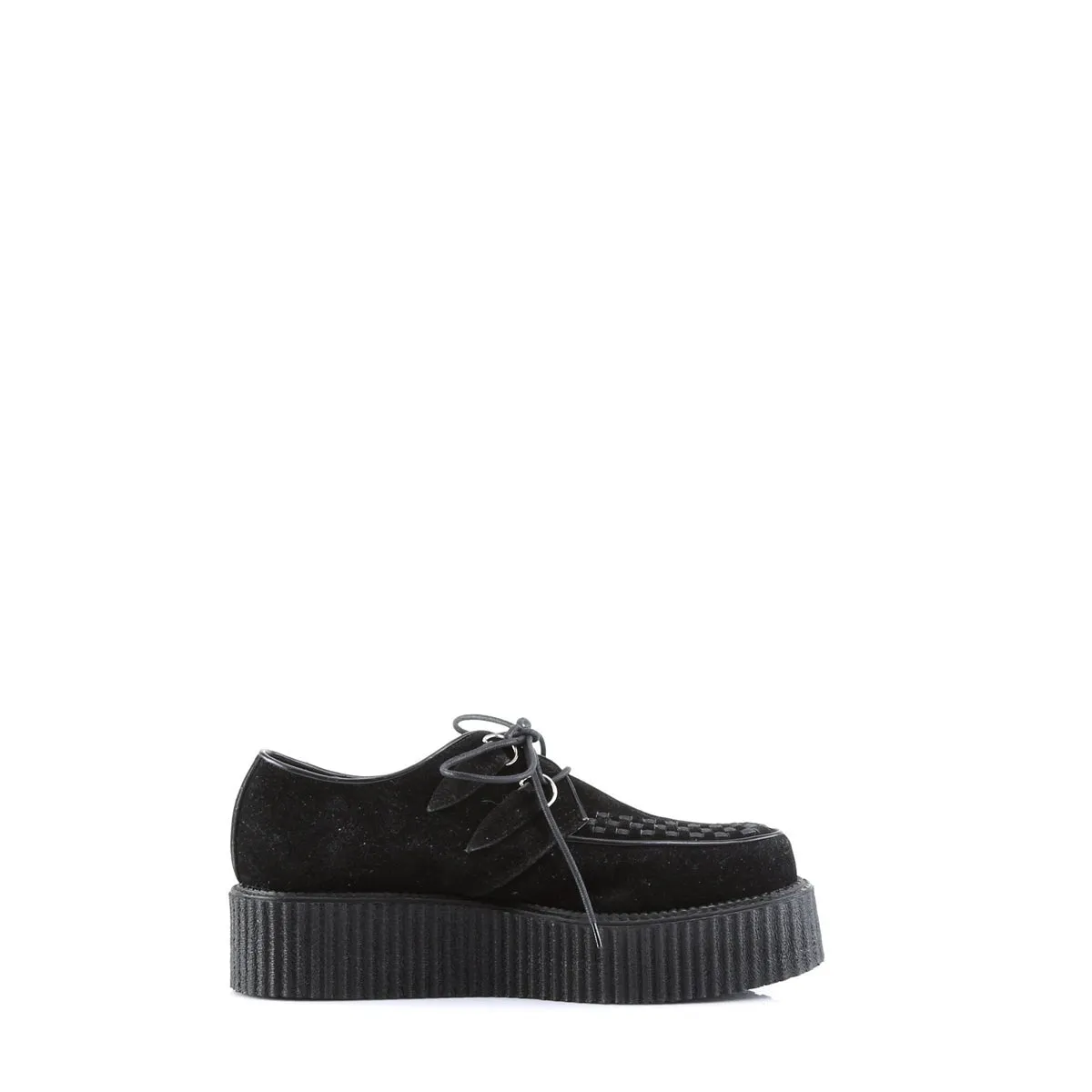 Demonia V-CREEPER-502S | Black Vegan Suede Unisex Creepers