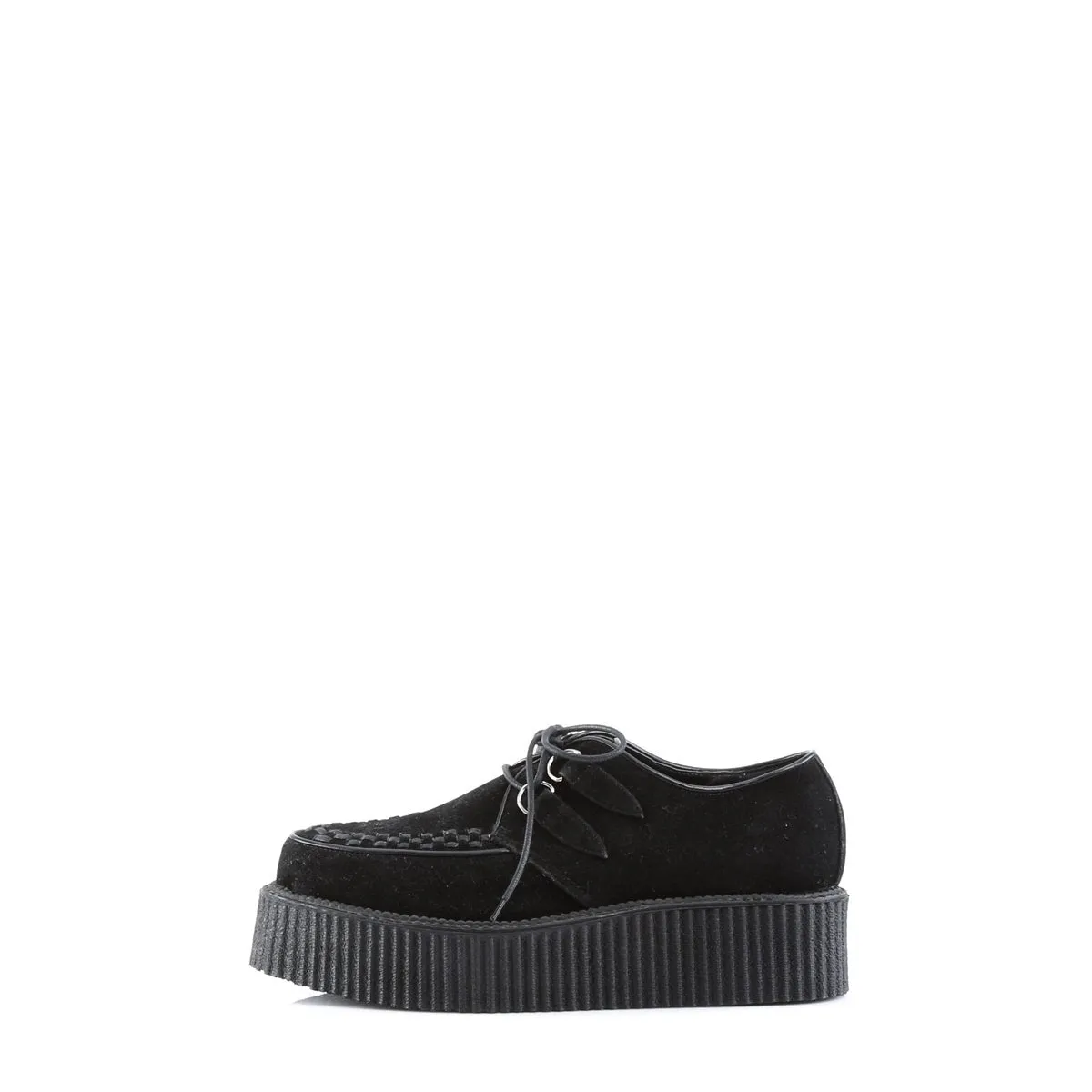 Demonia V-CREEPER-502S | Black Vegan Suede Unisex Creepers