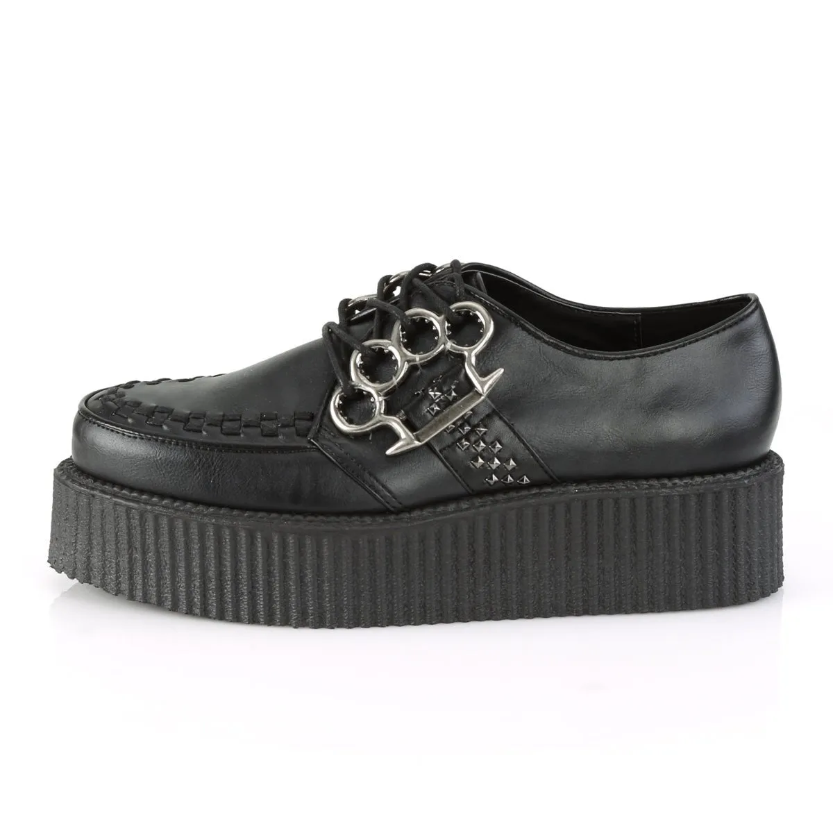 Demonia V-CREEPER-516 | Black Vegan Leather Unisex Creepers