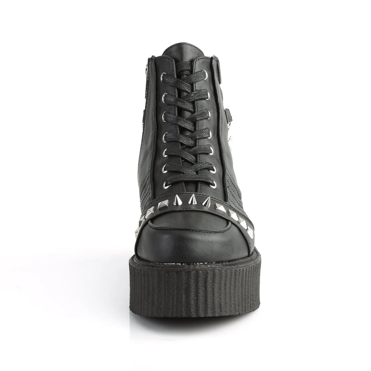 Demonia V-CREEPER-565 | Black Vegan Leather Unisex Creepers