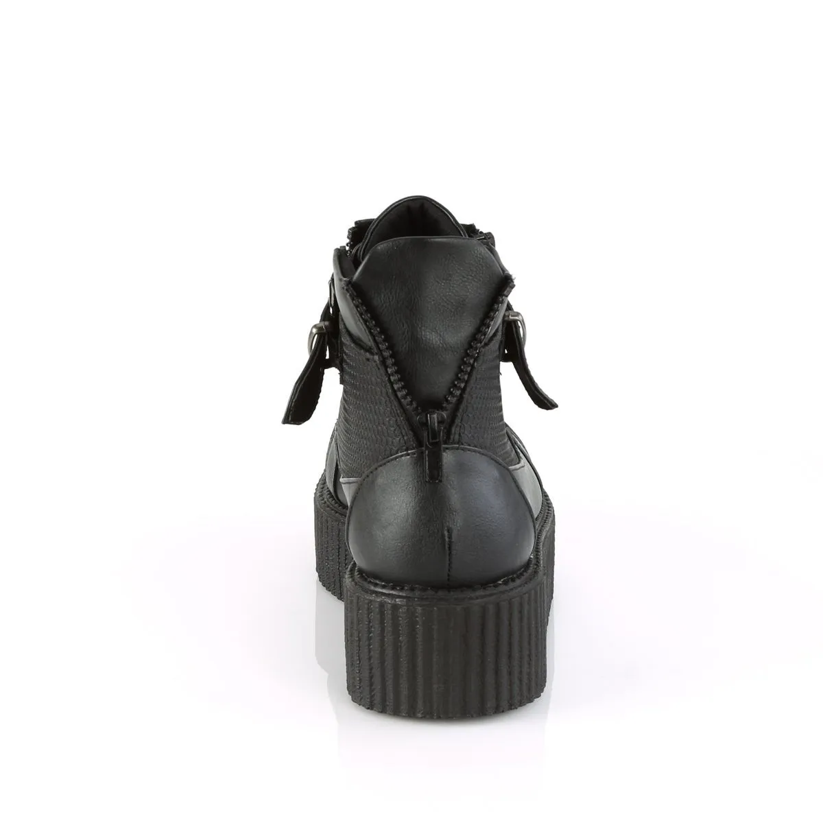 Demonia V-CREEPER-566 | Black Vegan Leather Unisex Creepers