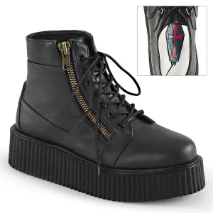 Demonia V-CREEPER-571 | Black Vegan Leather Unisex Creepers