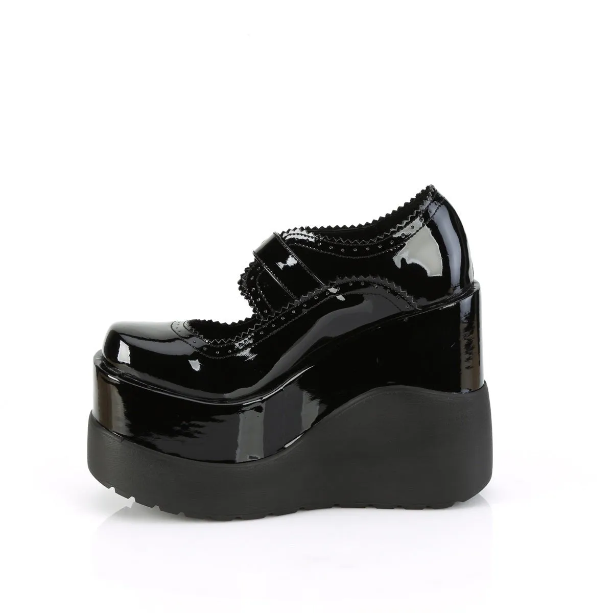 Demonia VOID-38 | Black Patent Leather Mary Janes