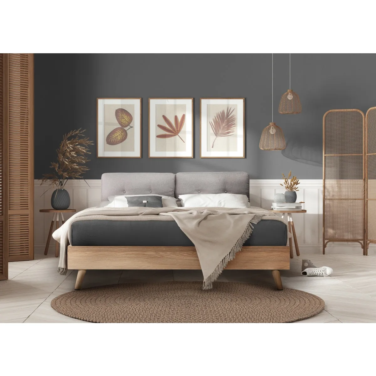 Dreamscape Queen Upholstered Platform Bed