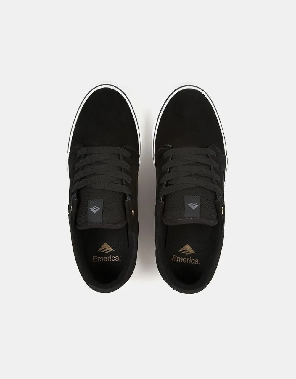 Emerica Cadence Skate Shoes - Black/White/Gold