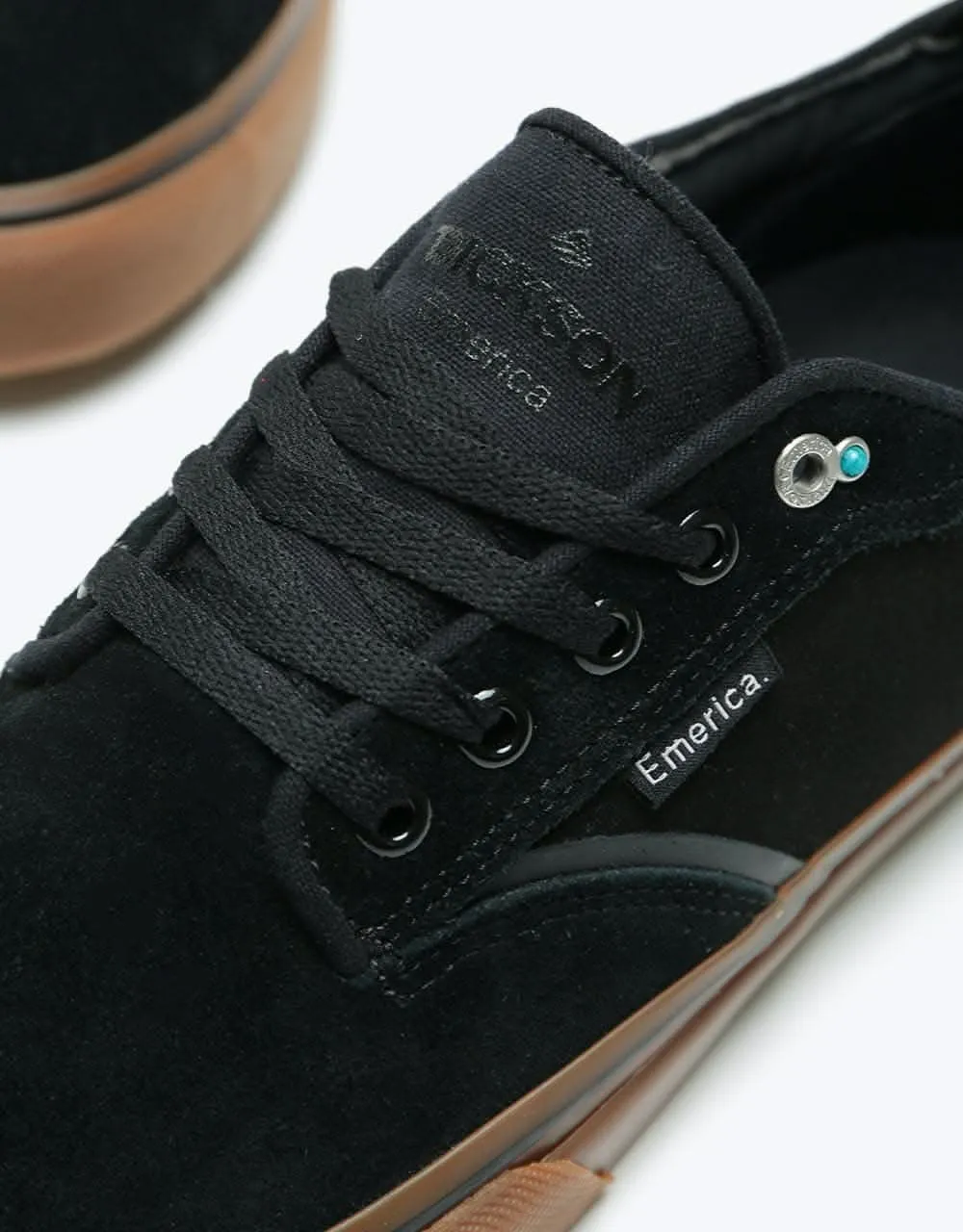 Emerica Dickson Skate Shoes - Black/Gum