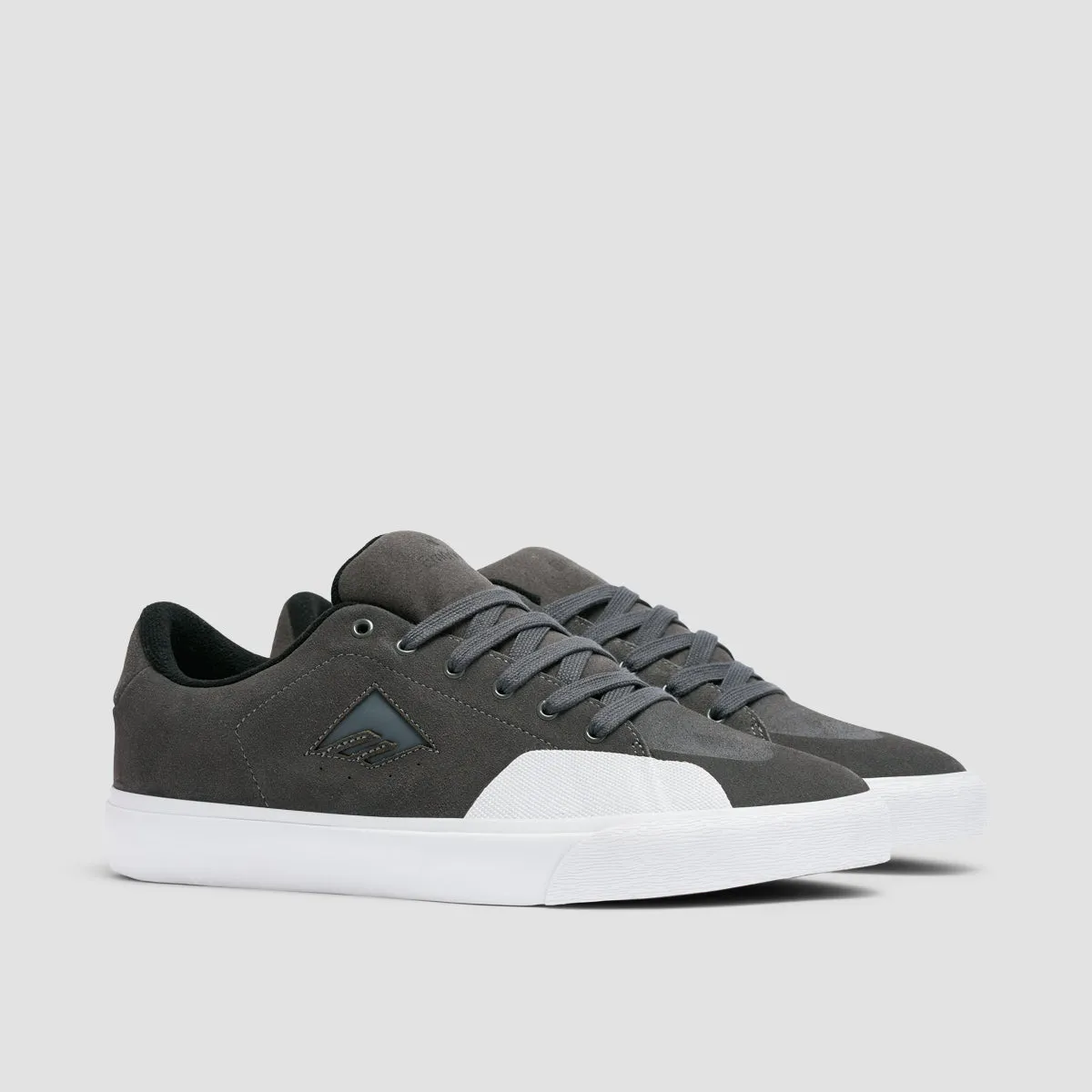 Emerica Temple Shoes Dark Grey/White