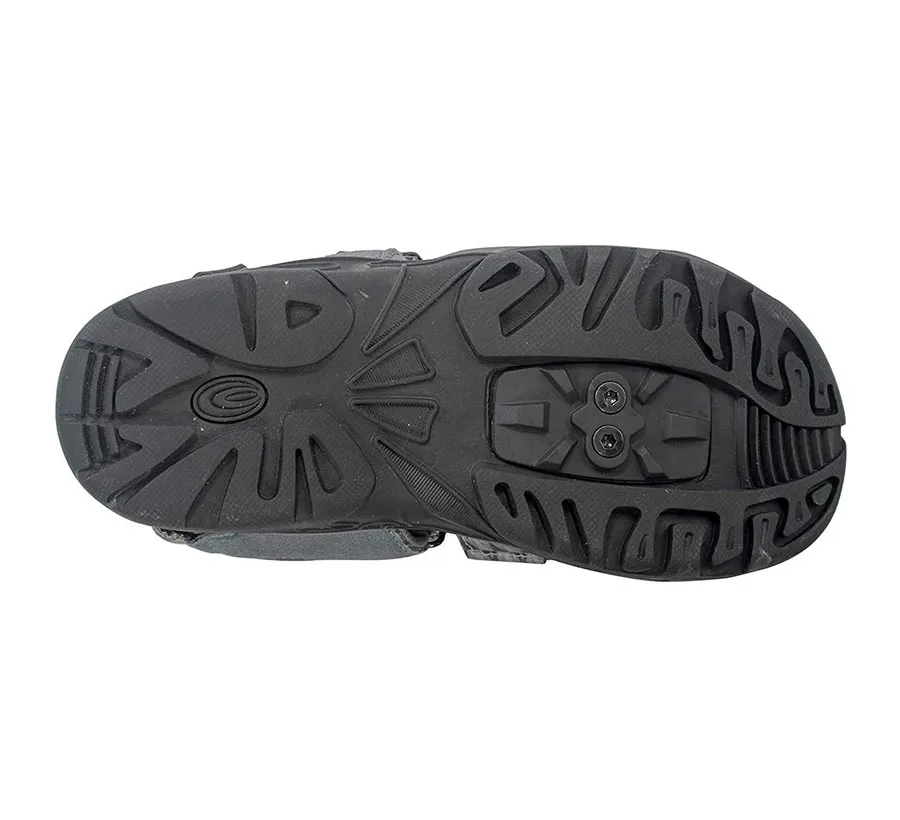 Exustar, E-SS515, Clipless Sandals, Black/Grey, 45-46 Euro or 11-12 US