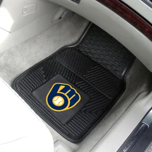 Fanmats Milwaukee Brewers Heavy Duty Car Mat Set - 2 Pieces