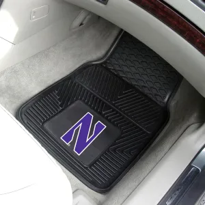 Fanmats Northwestern Wildcats Heavy Duty Car Mat Set - 2 Pieces