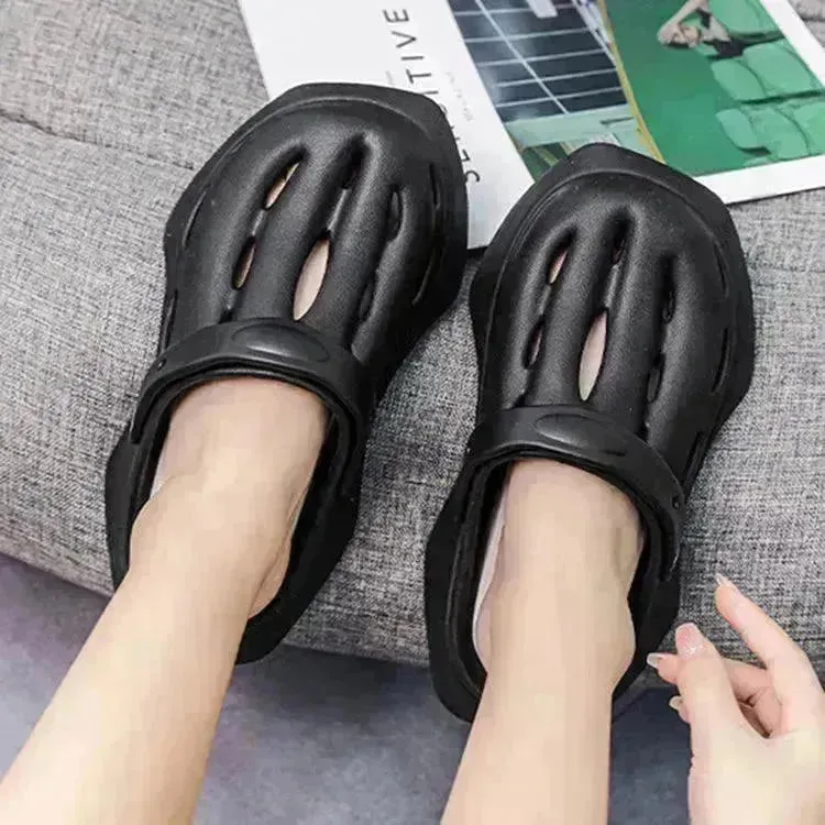 Fashion Clogs Shoes Summer Ankle-wrap Slippers Garden Beach Shoes