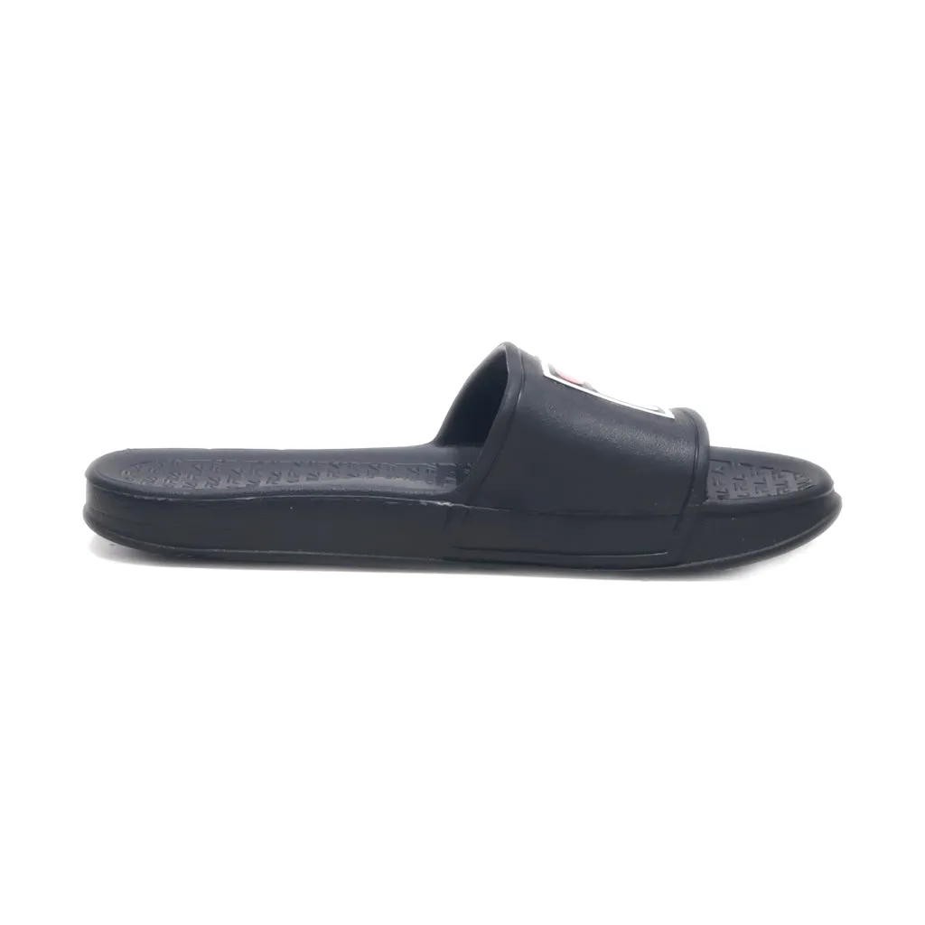 Fila Sleek Sliders Rubber Black Colour For Men