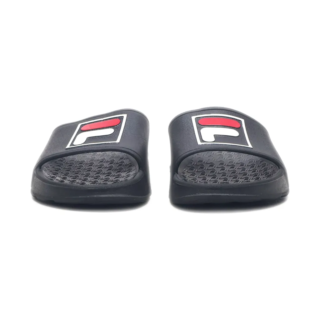 Fila Sleek Sliders Rubber Black Colour For Men