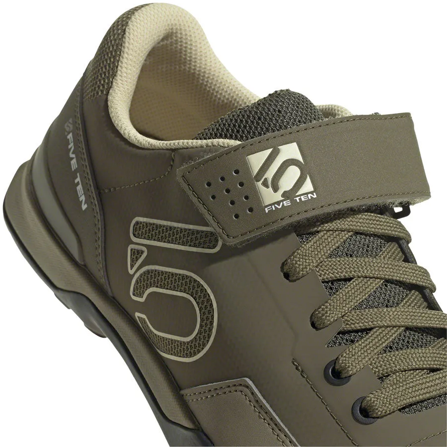 Five Ten Five Ten Kestrel Lace Clipless Shoe - Men's, Focus Olive/Sandy Beige/Orbit Green