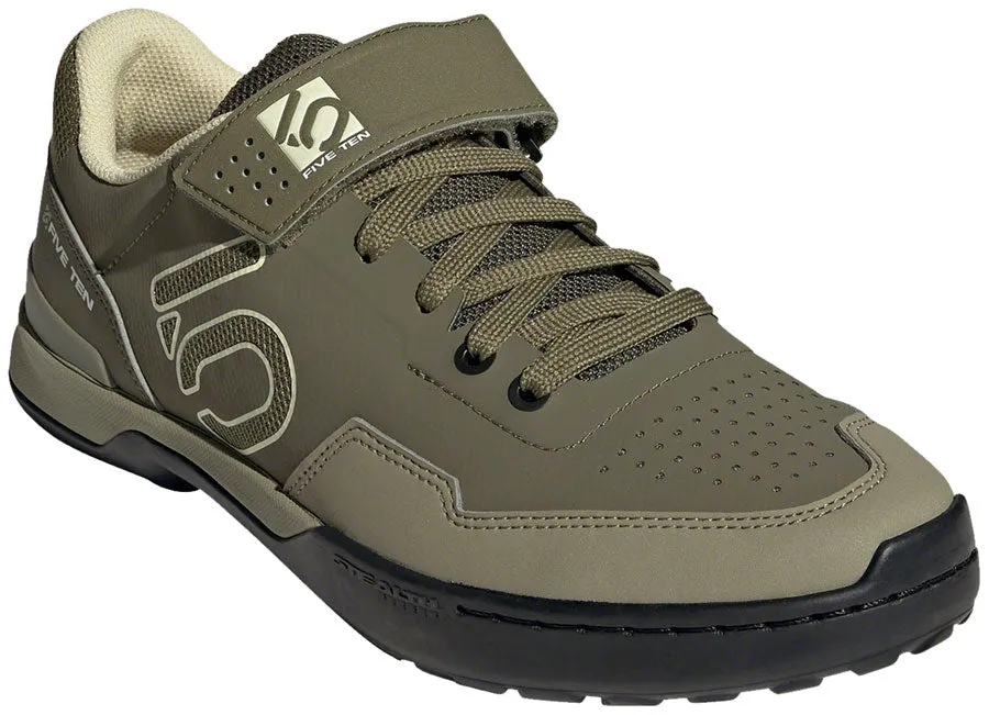 Five Ten Five Ten Kestrel Lace Clipless Shoe - Men's, Focus Olive/Sandy Beige/Orbit Green