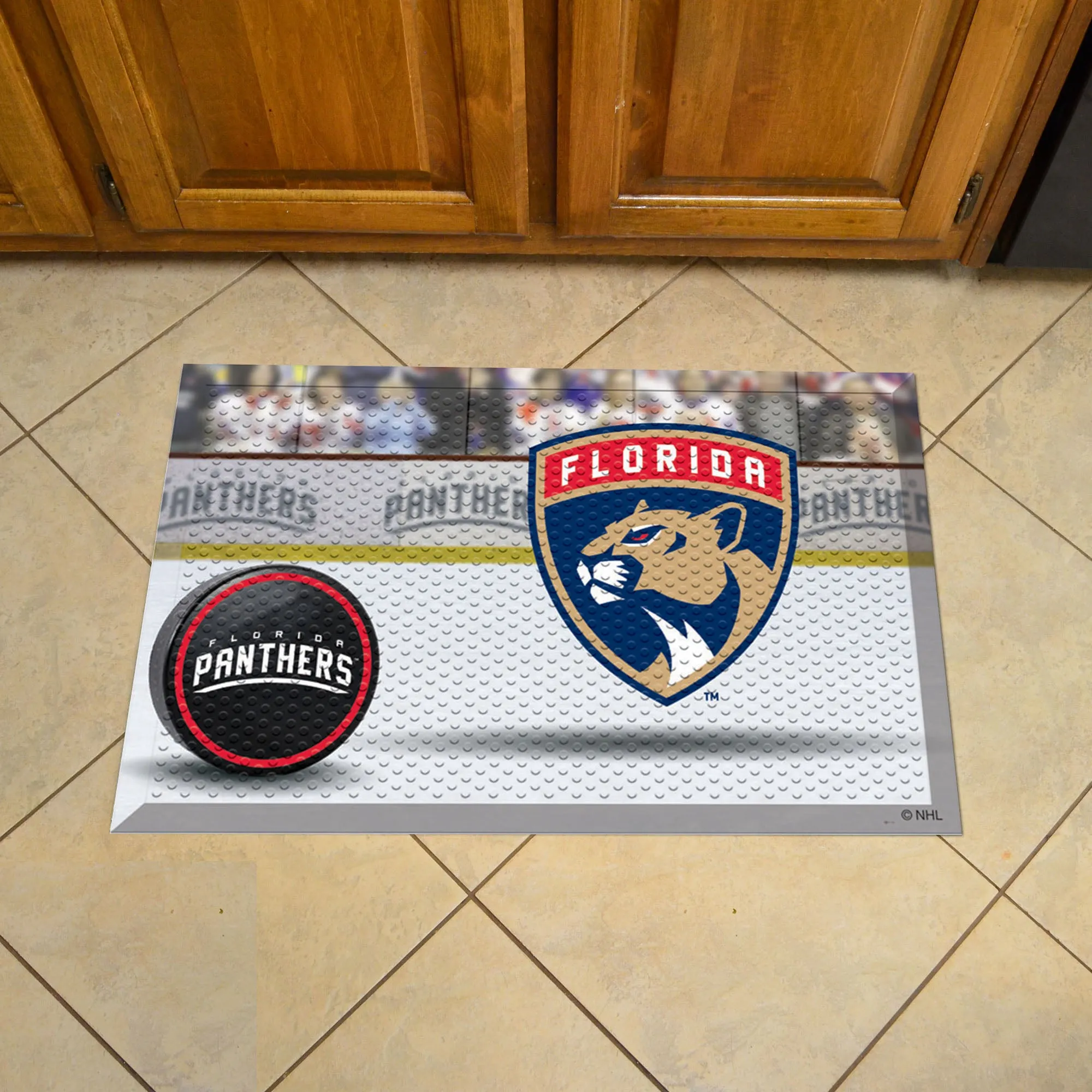 Florida Panthers Rubber Scraper Door Mat