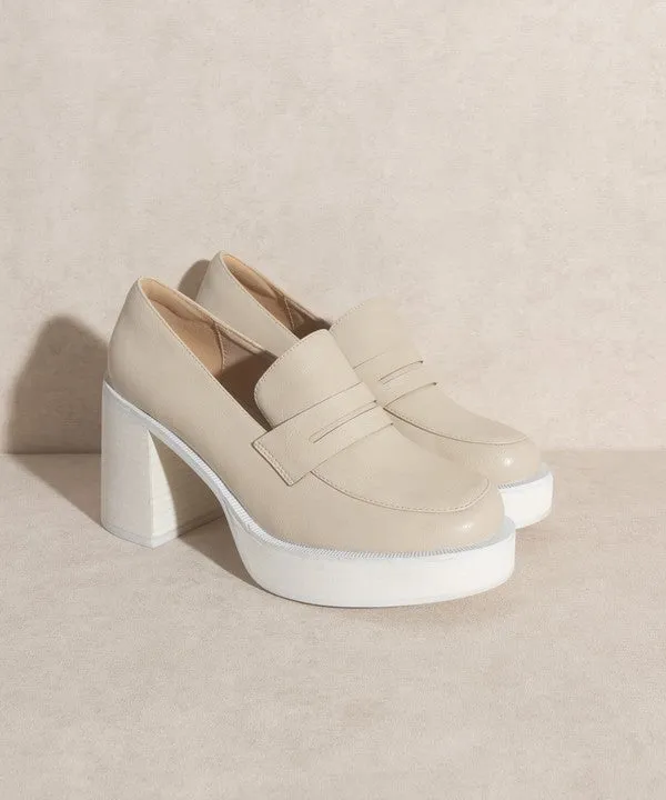 Hannah - Platform Penny Loafers