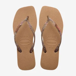 HAVAIANAS ROSE GOLD METALLIC SQUARE