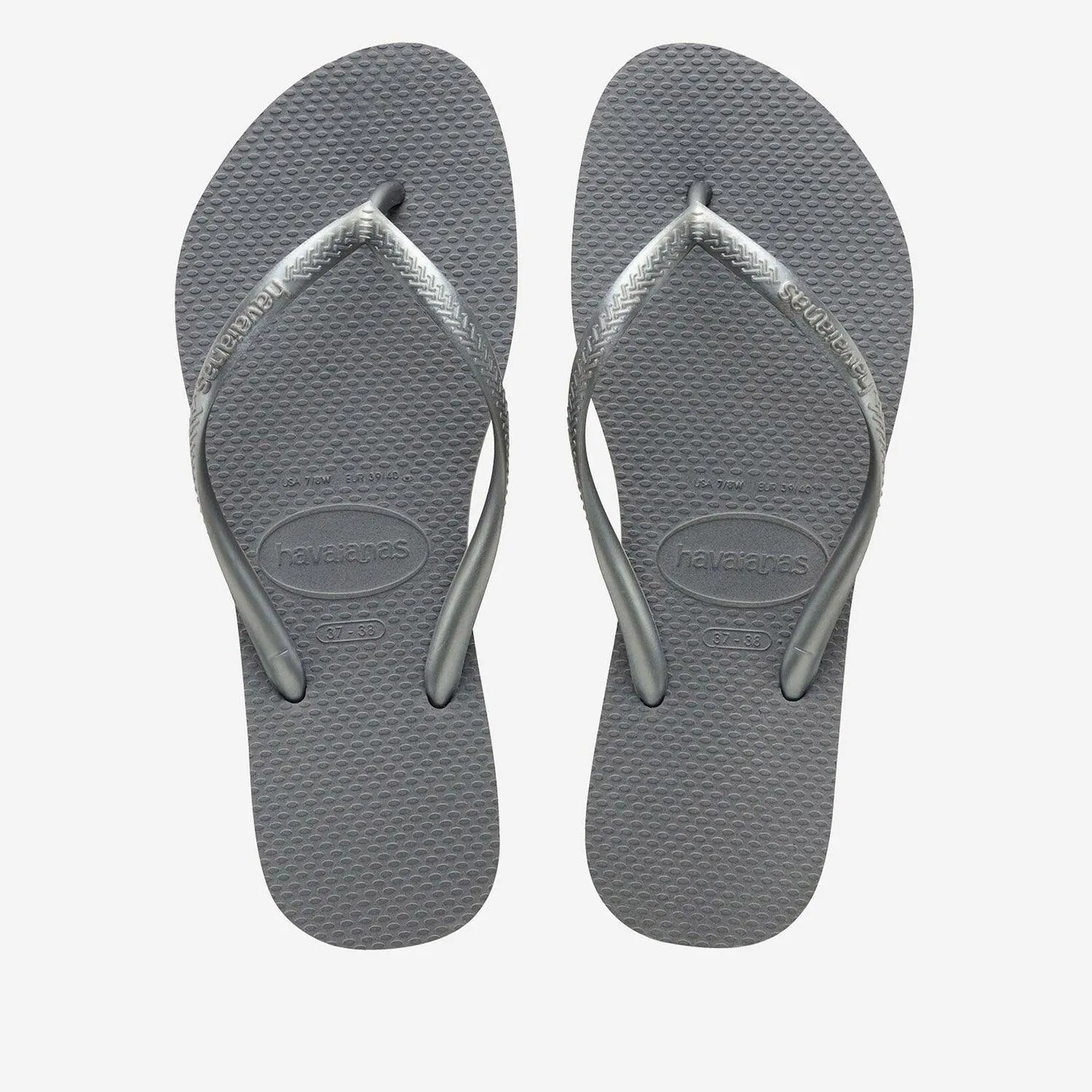 HAVAIANAS SLIM FC STEEL GRAY CINZA ACO