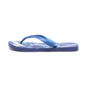 Havaianas Typography Print Slippers Rubber Blue Colour For Women