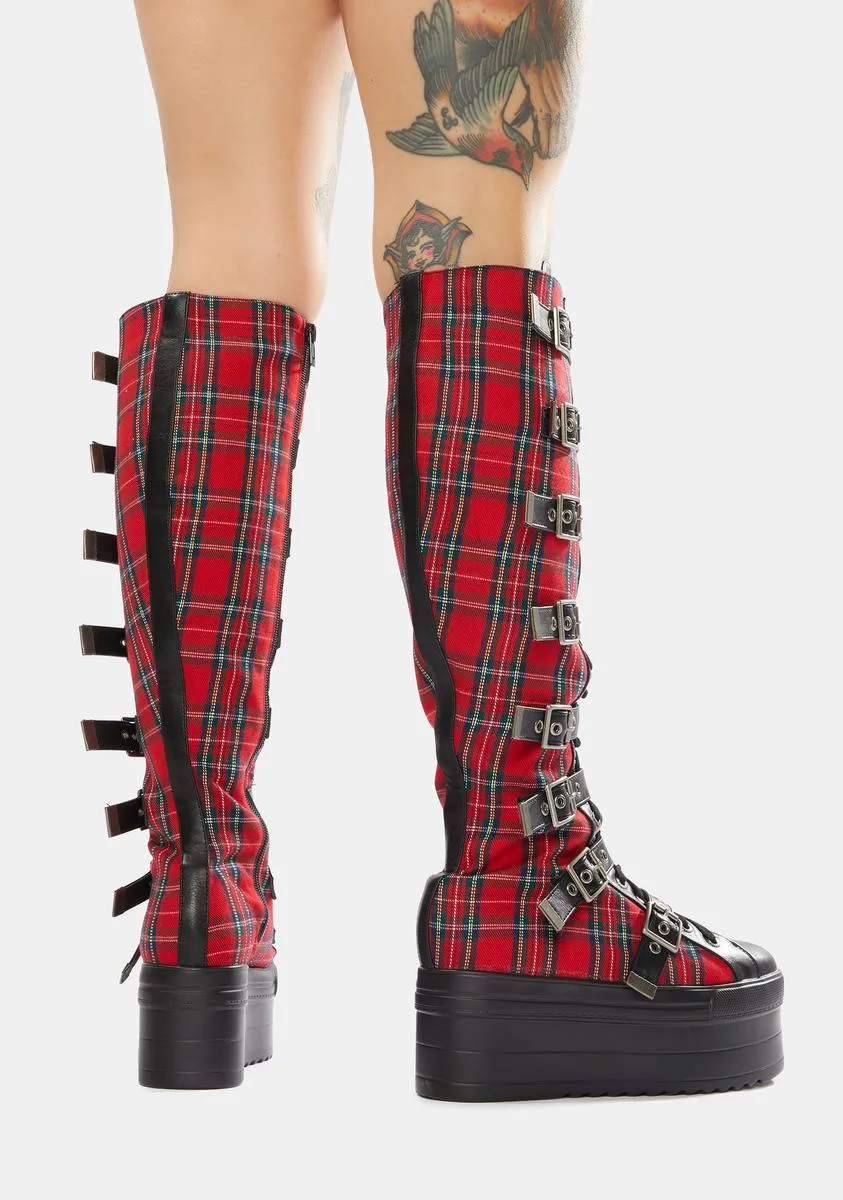 Hella Good Knee High Flatform Boots