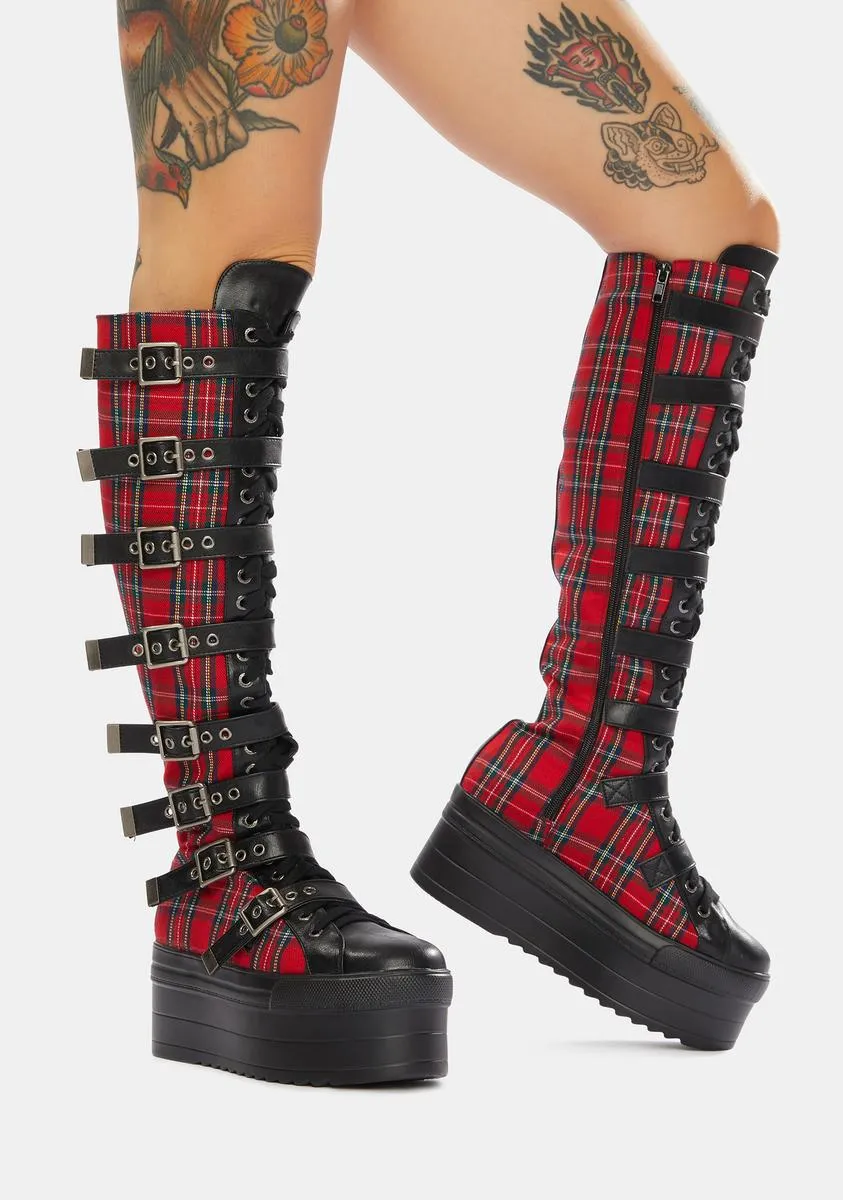 Hella Good Knee High Flatform Boots