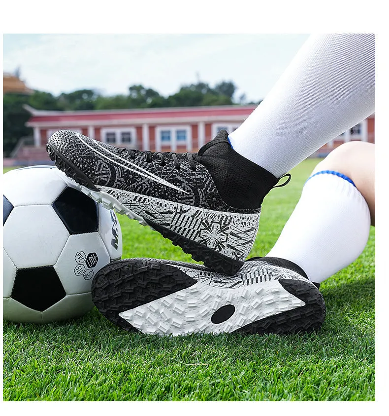 High-Top Adult and Kids' Soccer Cleats, Training