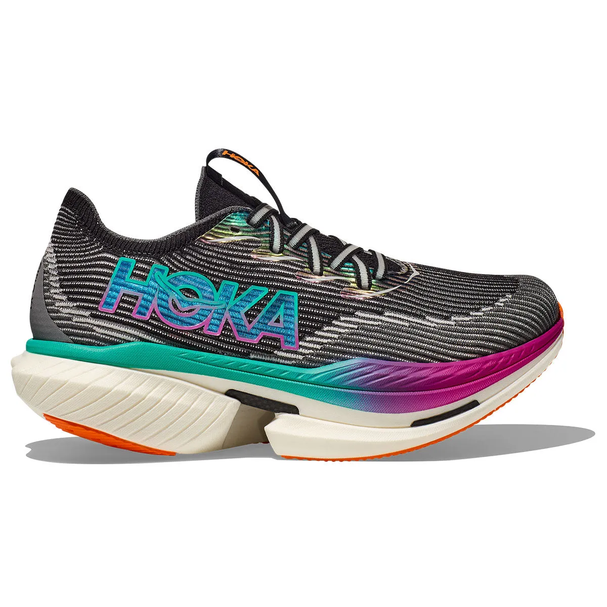 Hoka U Cielo X1 Running Shoes - Mens - Black/Electric Aqua