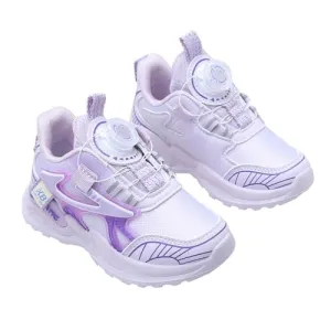 Hopscotch Girls PU Text Print Athletic Shoes in Purple Color, UK: 12 (KSX-4593655)