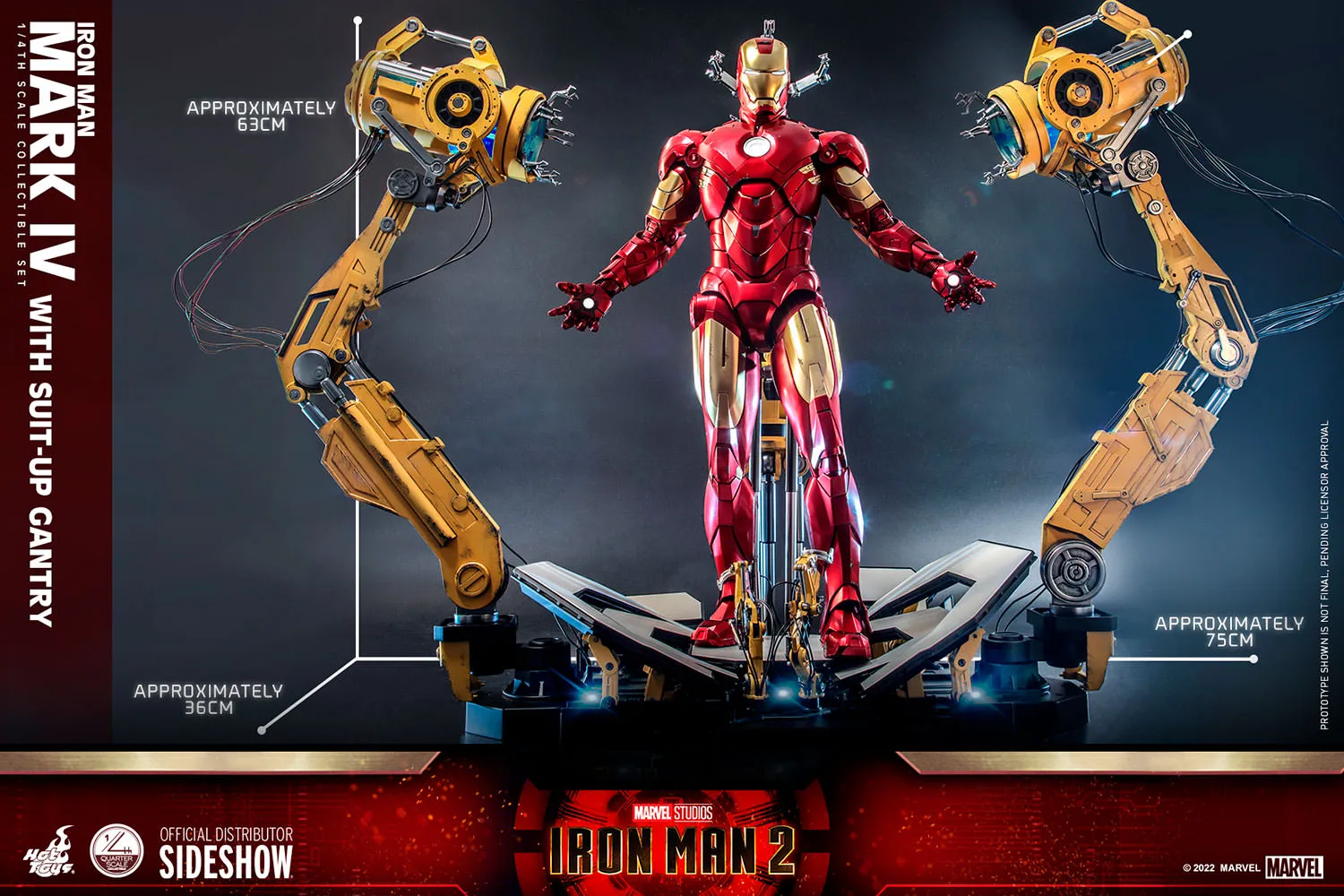 Iron Man Mark IV With Suit-Up Gantry 1/4 Scale Collectible Set