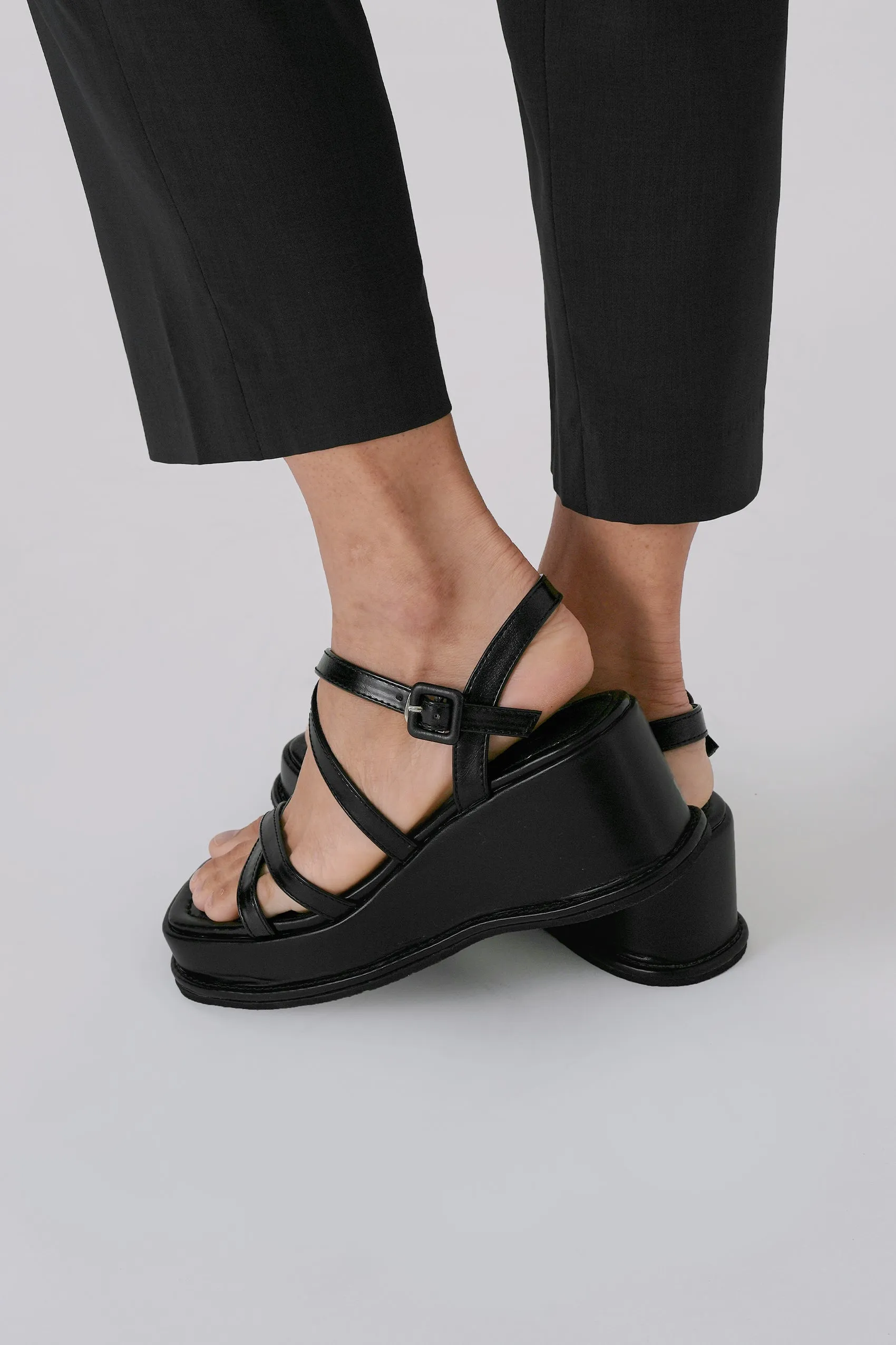 Kaely Platform Heels, Black