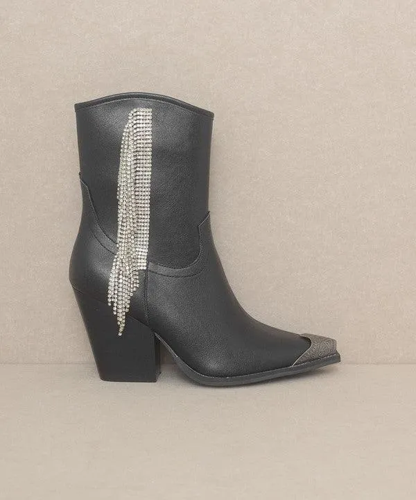 Kai Rhinestone Fringe Boots