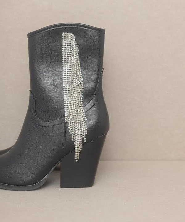 Kai Rhinestone Fringe Boots