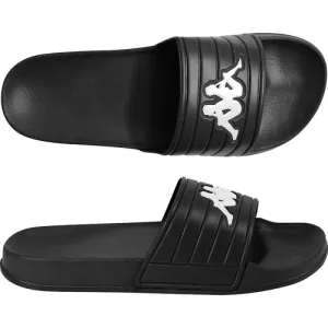 Kappa matoso mens unisex black and white sliders