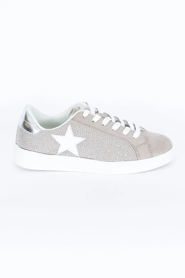 Karlie Taupe Rhinestone Star Sneaker