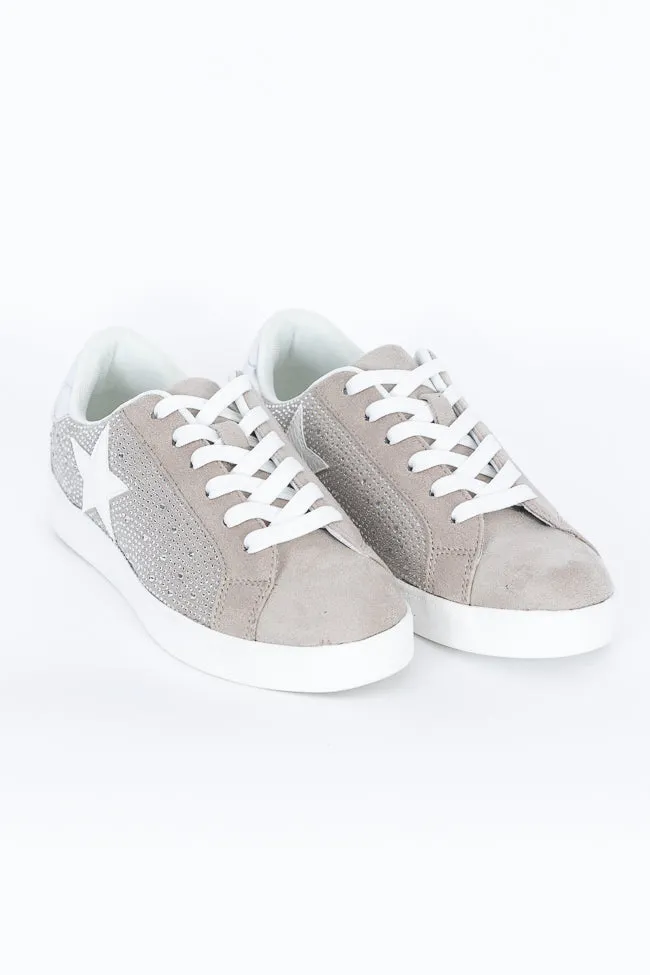 Karlie Taupe Rhinestone Star Sneaker