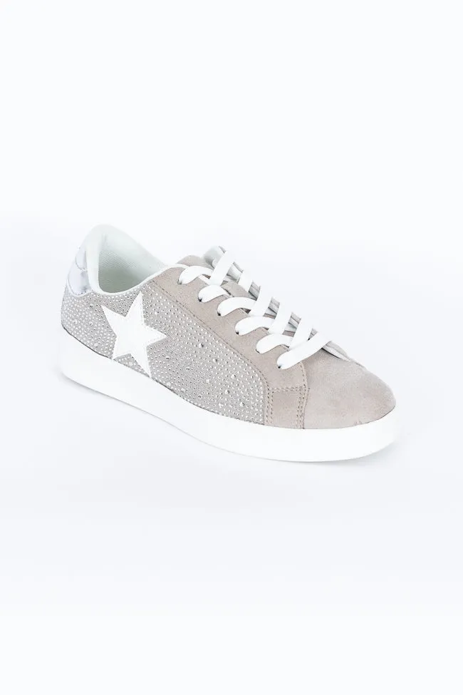 Karlie Taupe Rhinestone Star Sneaker