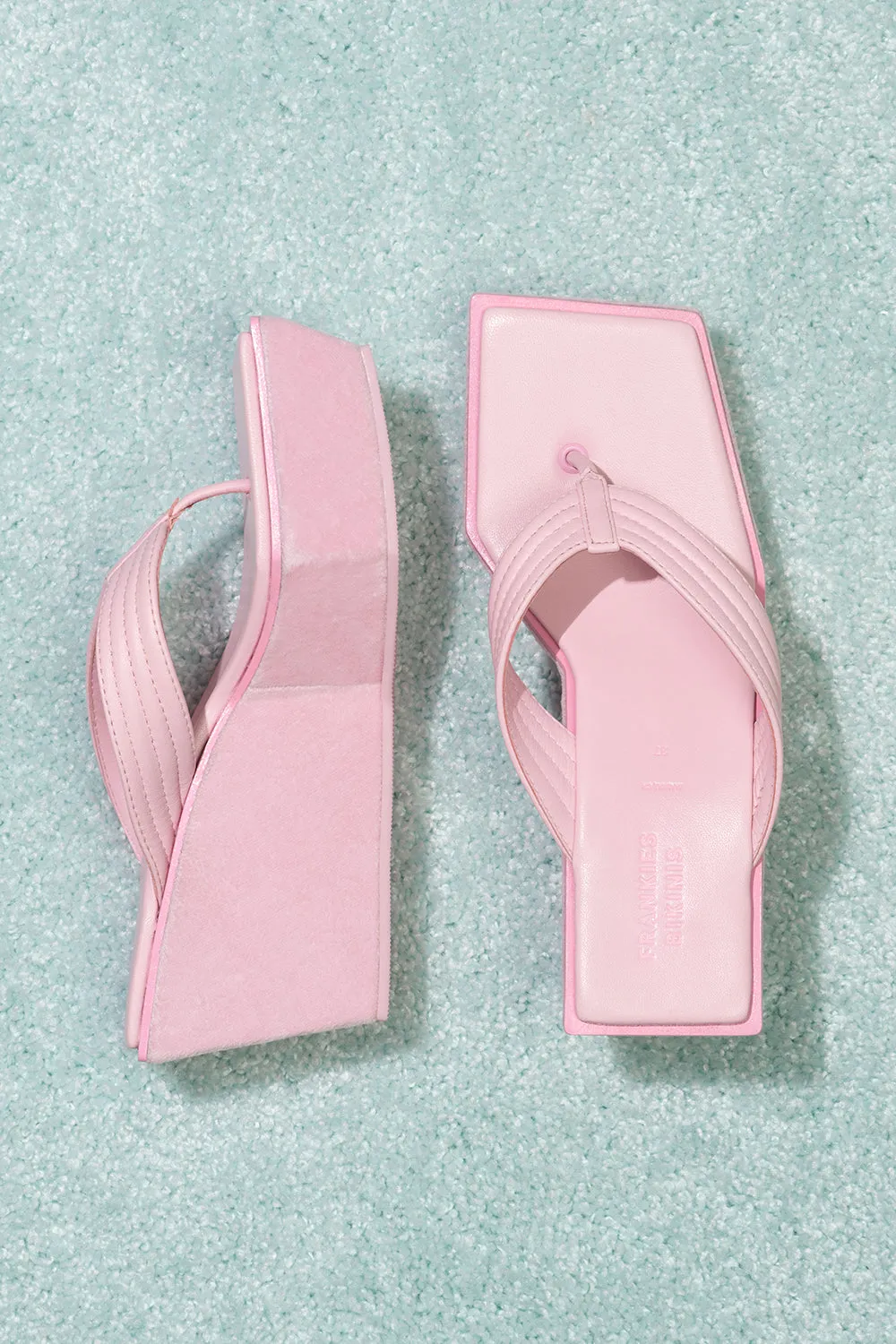 LA Girl Platform Flip Flop - Baby Pink