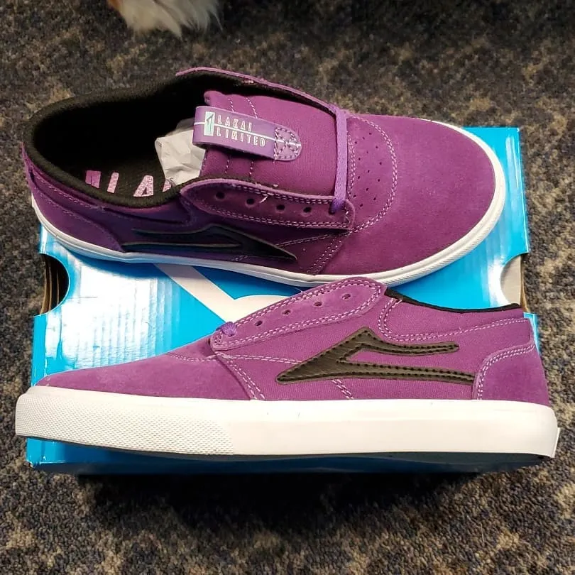 Lakai Shoes Griffin Kids - Purple/Black Suede