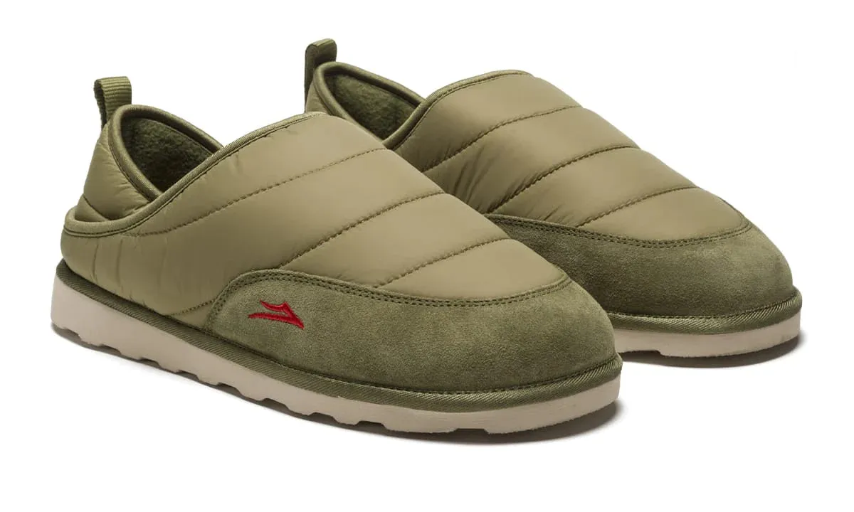 Lakai Shoes Owen Slipper - Olive Polyester