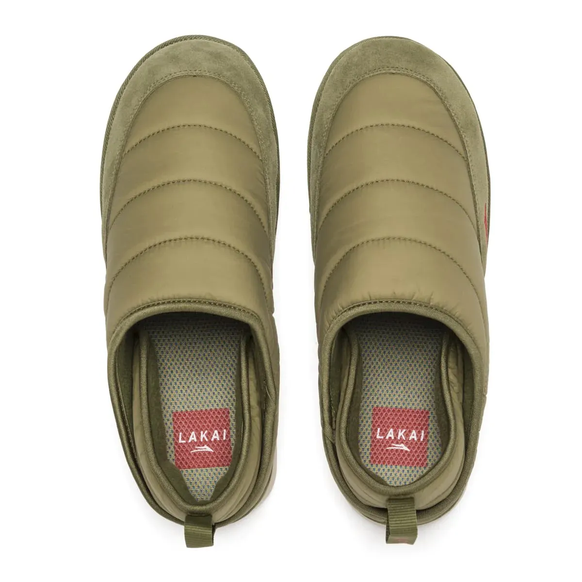 Lakai Shoes Owen Slipper - Olive Polyester