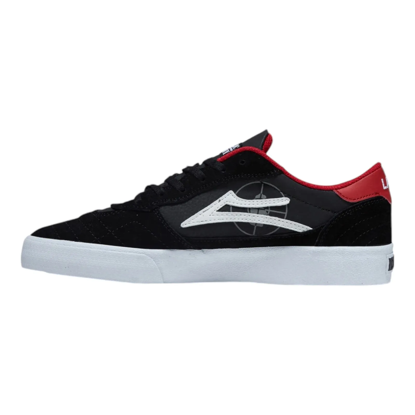 Lakai x Public Enemy Shoes Cambridge Black/Red Suede