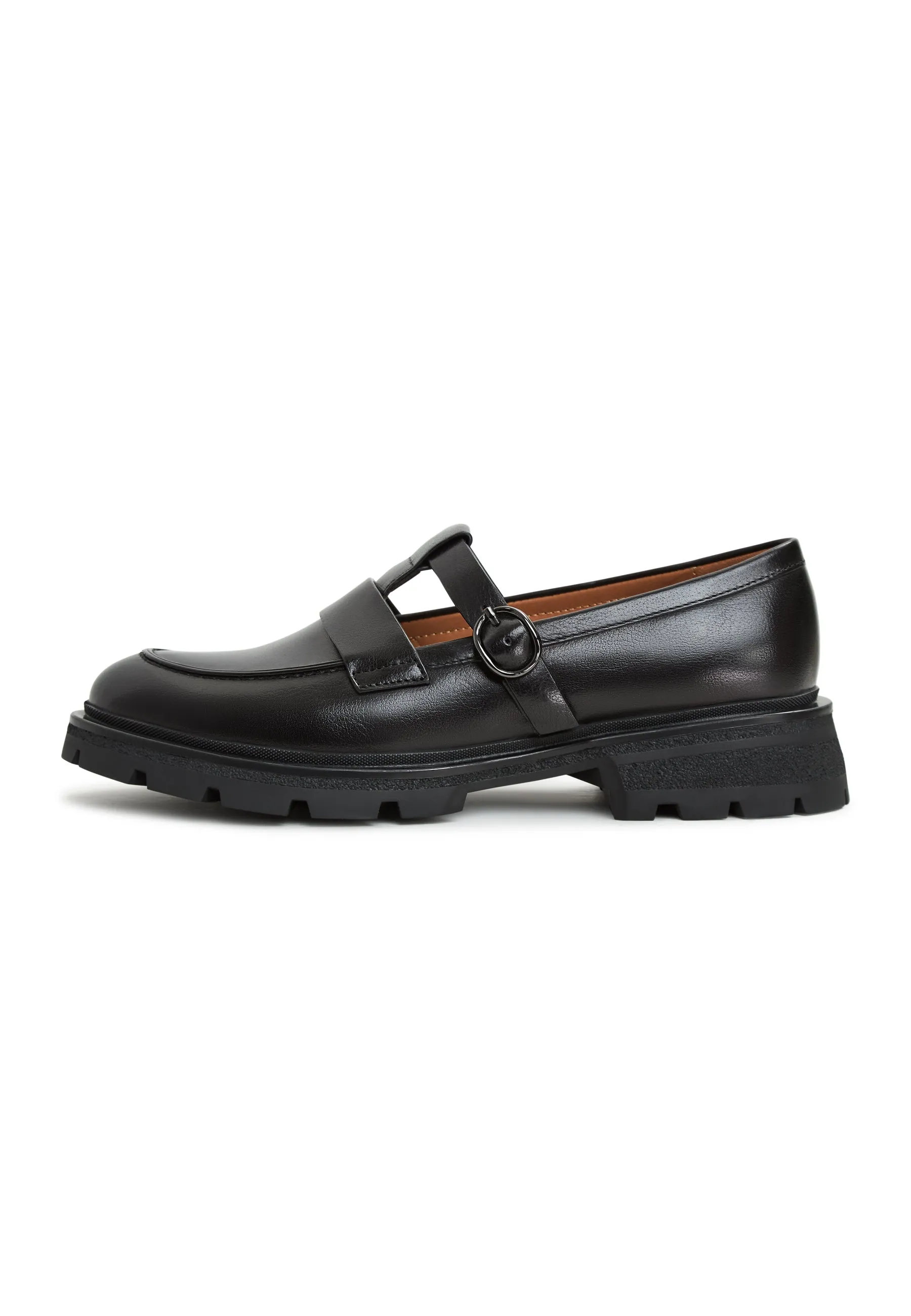 Leather Platform Loafers Marina